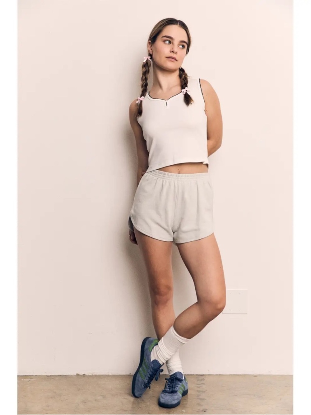 100% Organic Cotton High-Waist Lounge Shorts